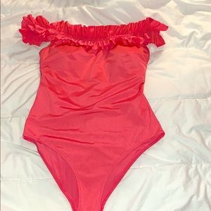 H&M Off the Shoulder One Piece Bathing Suit